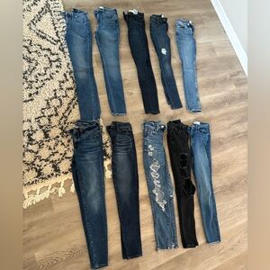 American Eagle and Hollister jeans